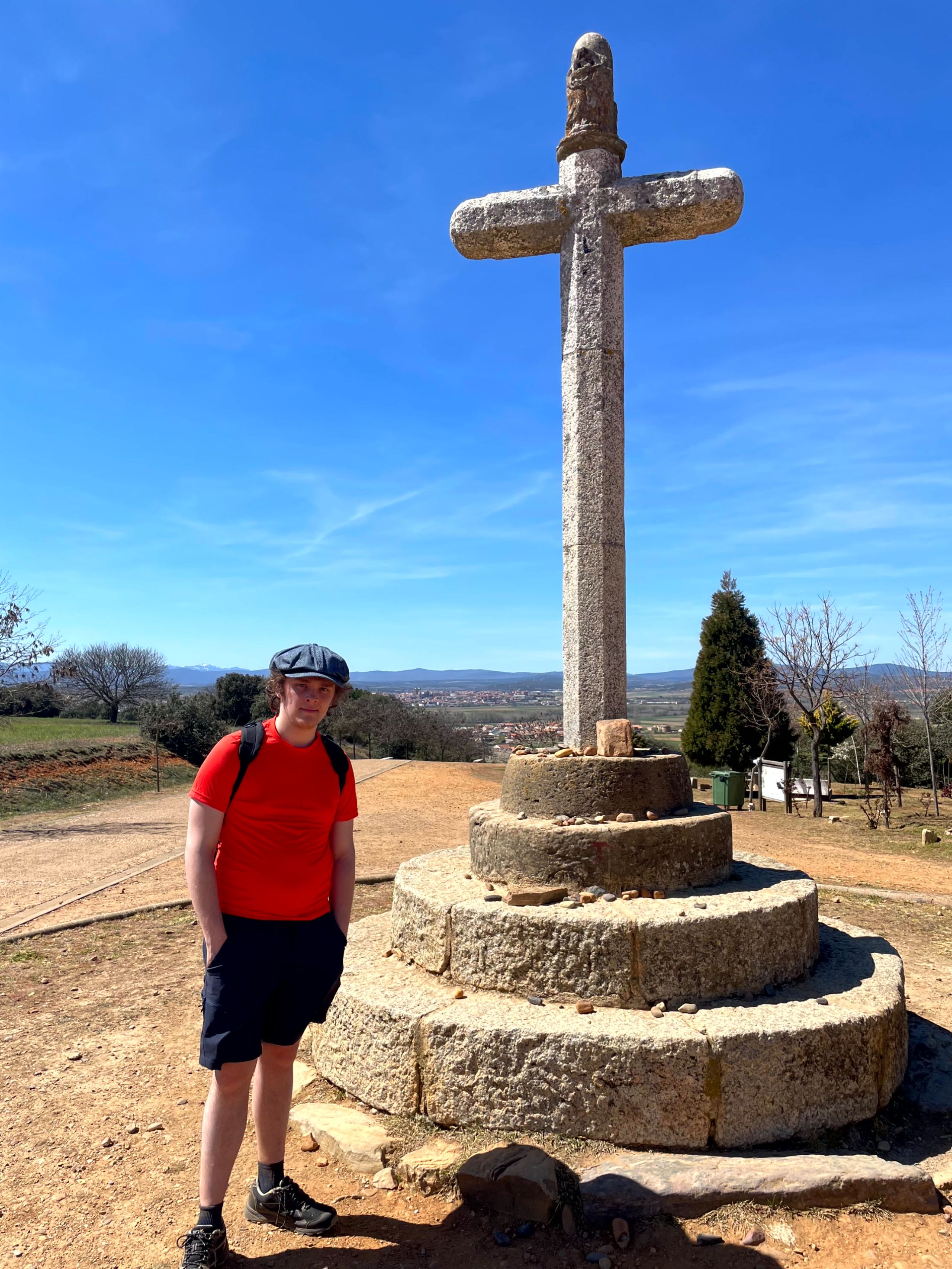 Garrett at San Justo de la Vega, en route to Astorga