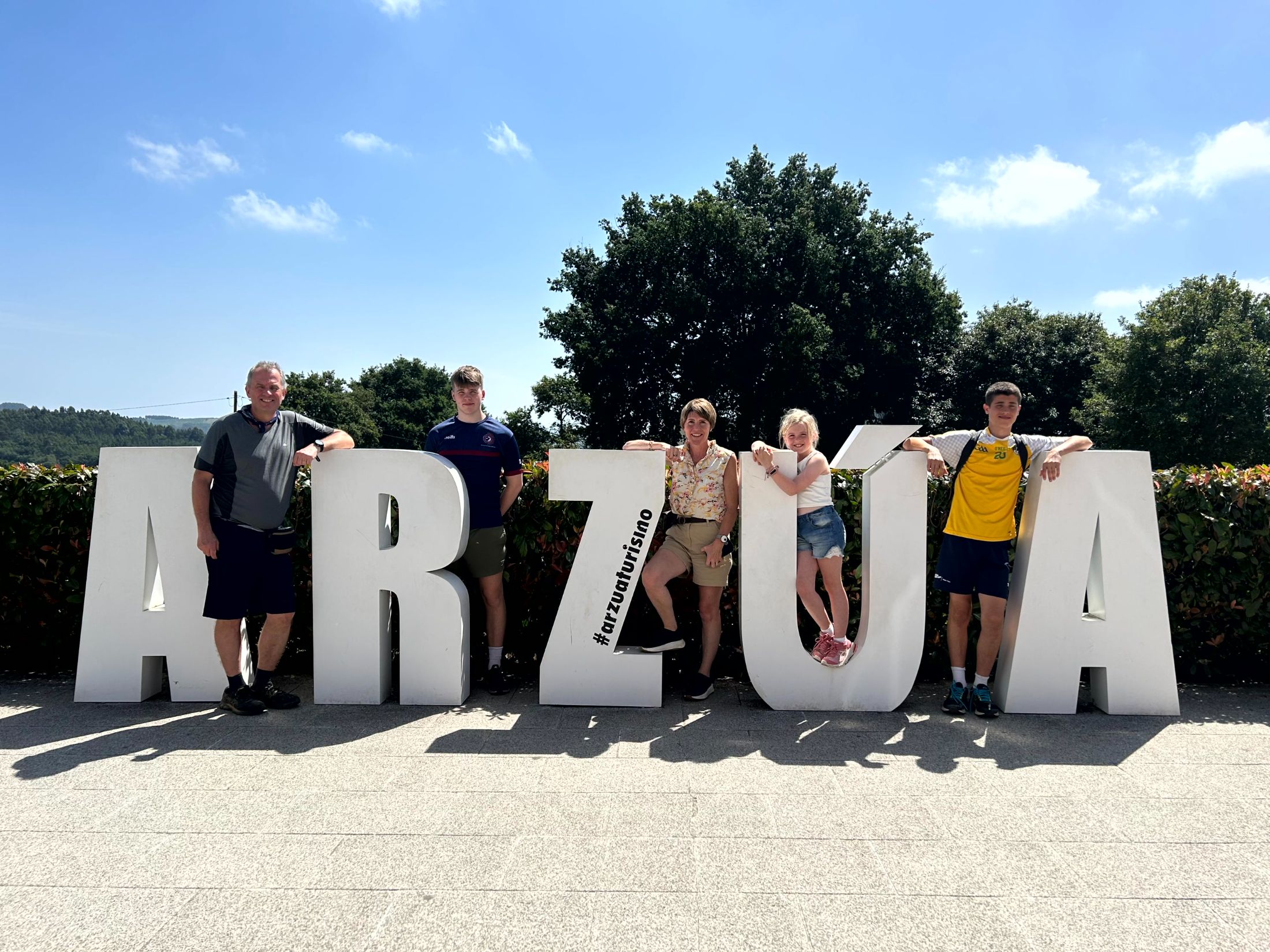 Hanna family at Arzúa